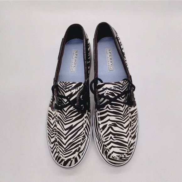 Sperry Top Sider Zebra Print Boat Shoes Womens Size‎ 9.5 M Sperry Casual Shoes - Picture 6 of 8